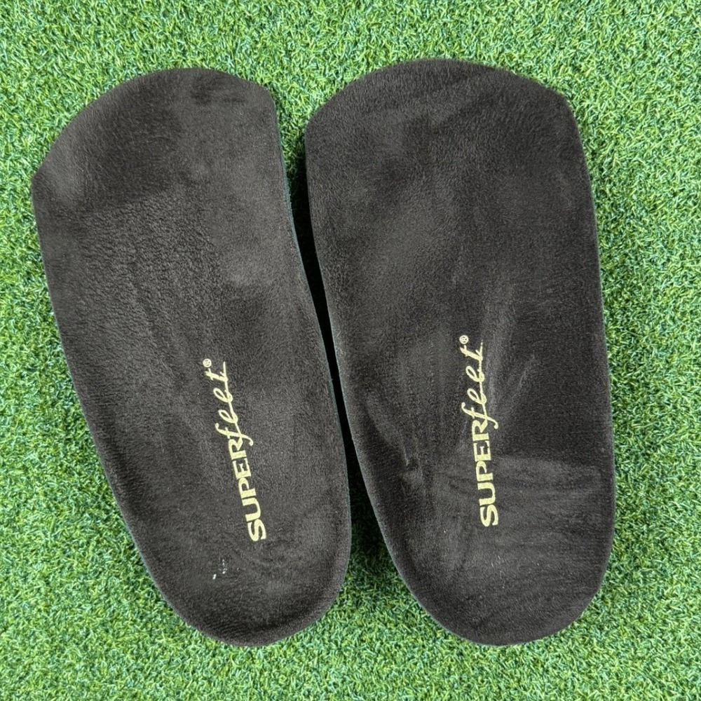 Superfeet‎ Black Orthotic Insoles Mens 10-11 E Premium Arch Support